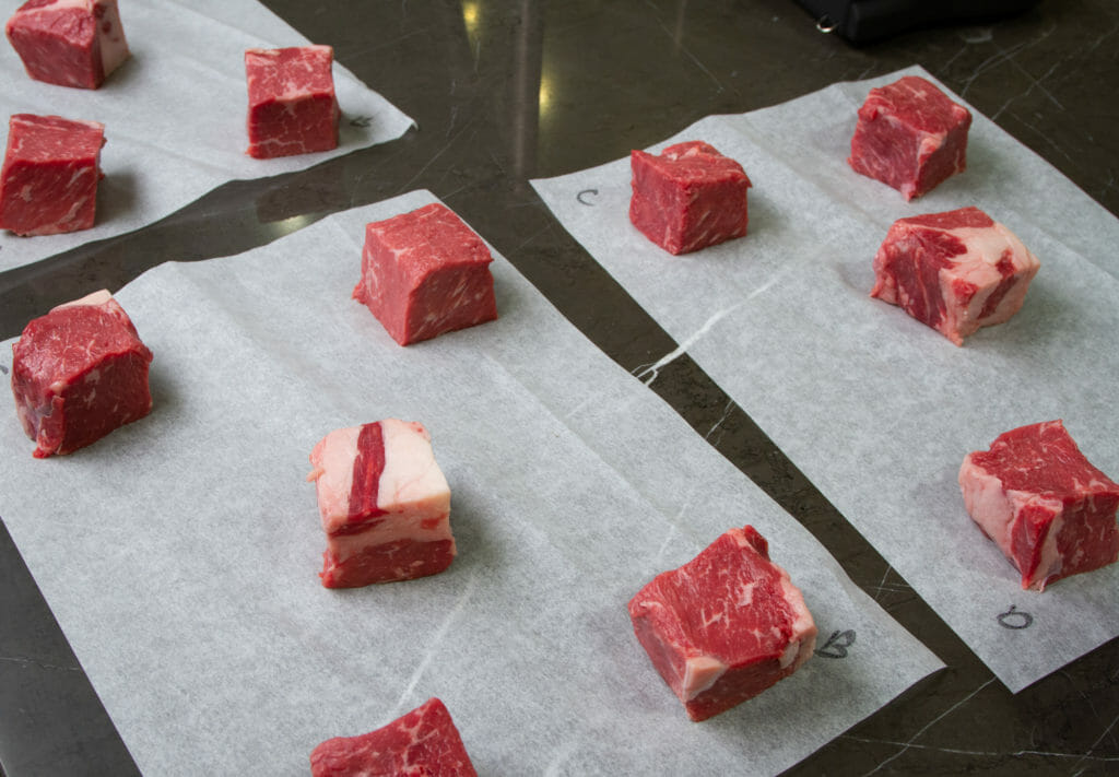 Portioned Steak Cubes