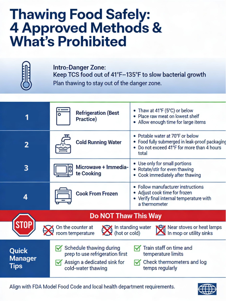 Thawing infographic
